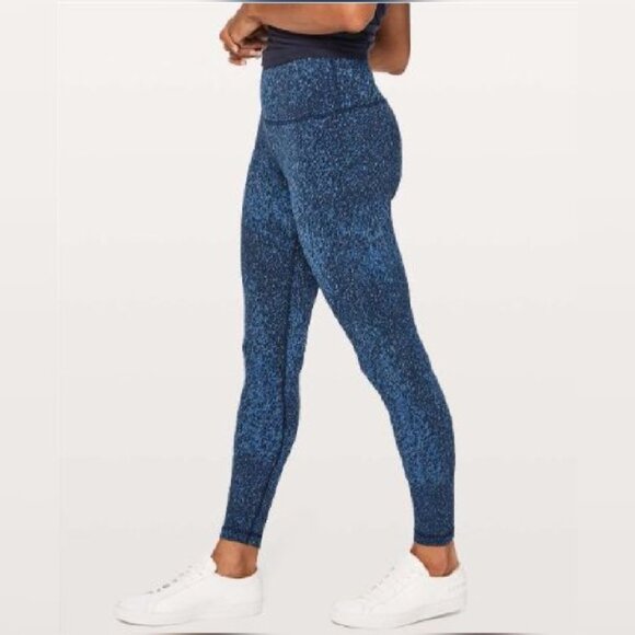 lululemon athletica Pants - LULULEMON Wunder Under Hi-Rise Luxtreme Leggings Lunar Eclipse Royal Size 10
